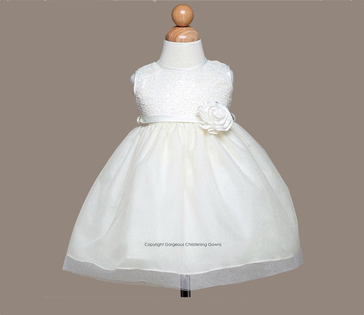 tulle christening dress