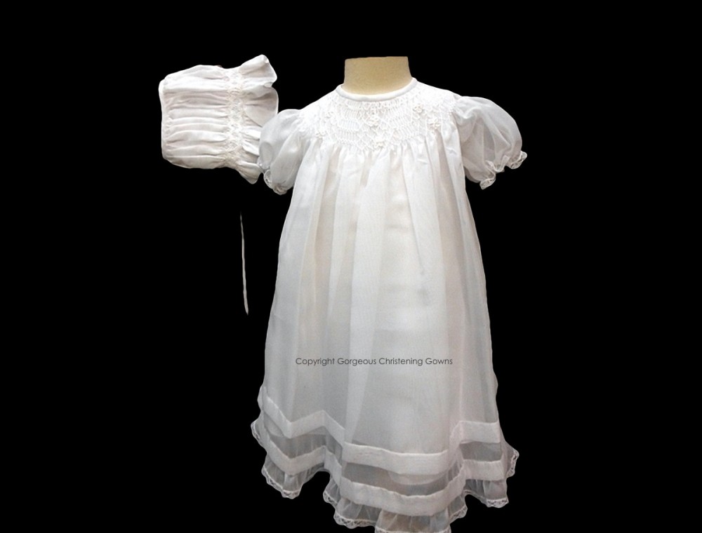 tiny baby christening dress